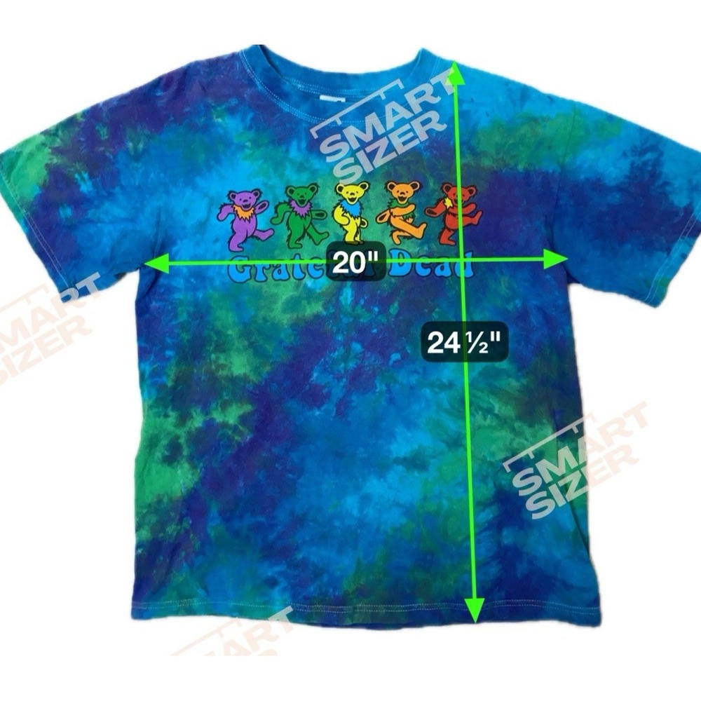 Y2K Anvil Grateful Dead Dancing Bear Tie-Dye Tee‎ Adult M Hippie Festival Rock - Picture 5 of 10